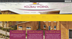 Desktop Screenshot of holzbau-woerndl.de